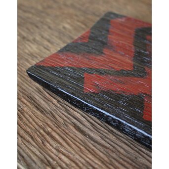 漆作家 へぎ板 煎茶盆　Q071 