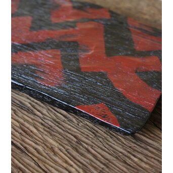 漆作家 へぎ板 煎茶盆　Q071 