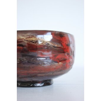 山元精巧堂 清峯作 乾漆輪島塗茶碗　Q072 