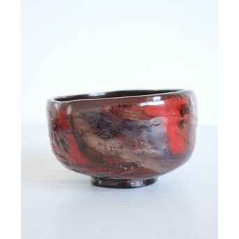 山元精巧堂 清峯作 乾漆輪島塗茶碗　Q072 