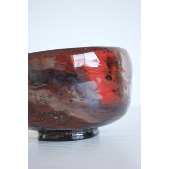 山元精巧堂 清峯作 乾漆輪島塗茶碗　Q072 