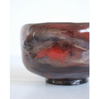 山元精巧堂 清峯作 乾漆輪島塗茶碗　Q072 