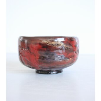 山元精巧堂 清峯作 乾漆輪島塗茶碗　Q072 