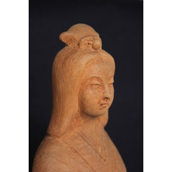 幻の彫刻家 上田直次《木彫辨財天/弁財天》 X133 