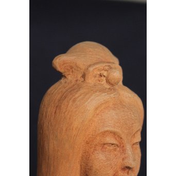 幻の彫刻家 上田直次《木彫辨財天/弁財天》 X133 