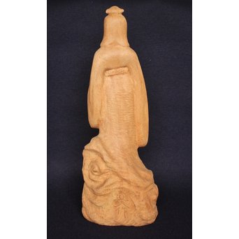 幻の彫刻家 上田直次《木彫辨財天/弁財天》 X133 