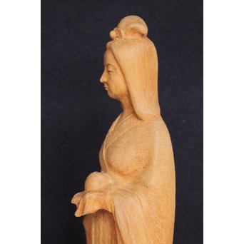 幻の彫刻家 上田直次《木彫辨財天/弁財天》 X133 