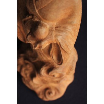 幻の彫刻家 上田直次《木彫辨財天/弁財天》 X133 