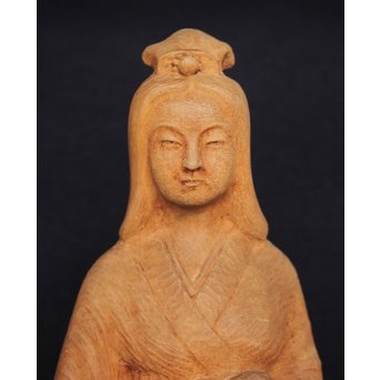 幻の彫刻家 上田直次《木彫辨財天/弁財天》 X133 