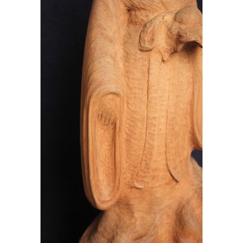 幻の彫刻家 上田直次《木彫辨財天/弁財天》 X133 