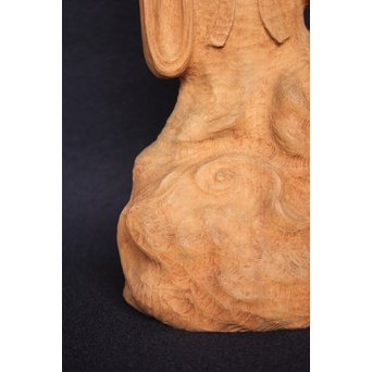 幻の彫刻家 上田直次《木彫辨財天/弁財天》 X133 