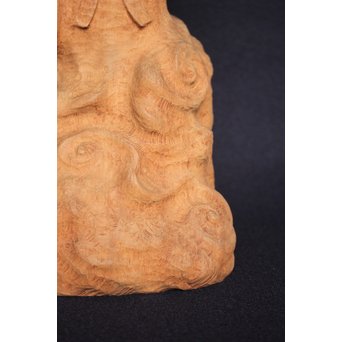 幻の彫刻家 上田直次《木彫辨財天/弁財天》 X133 