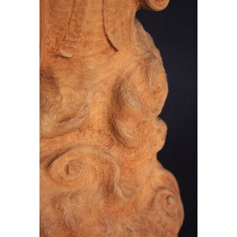 幻の彫刻家 上田直次《木彫辨財天/弁財天》 X133 