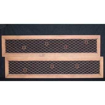 梅デザイン組子欄間 2枚1組　R2478 