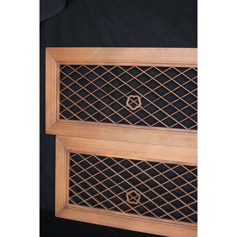 梅デザイン組子欄間 2枚1組　R2478 