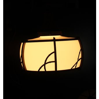 竹装飾 大型電笠/照明　A1954 