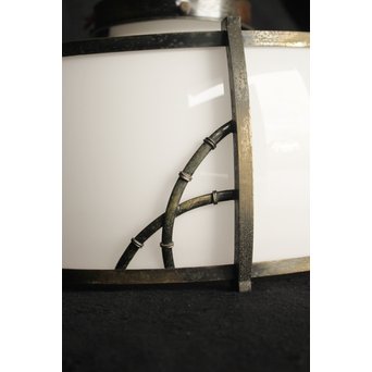 竹装飾 大型電笠/照明　A1954 