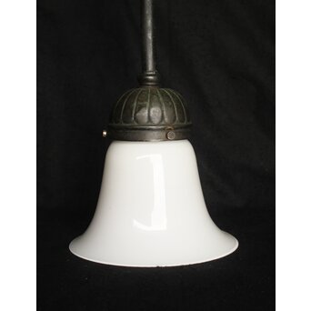 乳白色 ベル型直付電笠/照明　A1956 