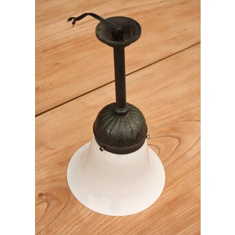 乳白色 ベル型直付電笠/照明　A1956 