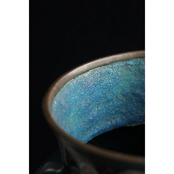 明治七宝 花鳥 花瓶　Y017　 