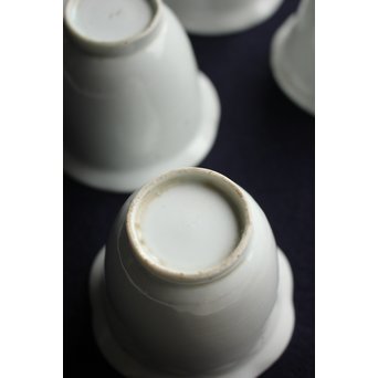 古伊万里 輪花 柿右衛門白磁向付 5脚1組　P152 