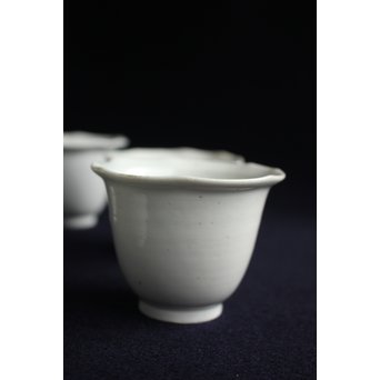 古伊万里 輪花 柿右衛門白磁向付 5脚1組　P152 