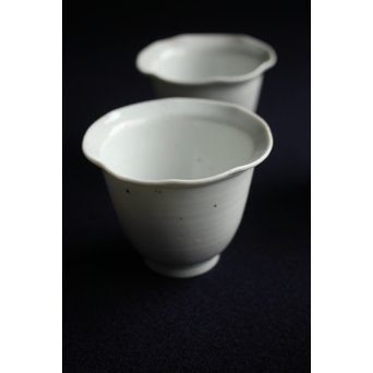 古伊万里 輪花 柿右衛門白磁向付 5脚1組　P152 