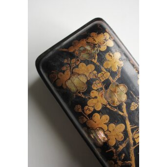 花鳥蒔絵 時代短冊箱　Q073 