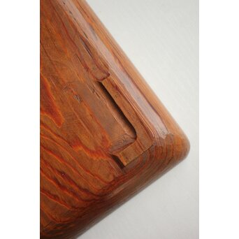 ヤニ松 老松 肥松 刳貫煎茶盆　X143 