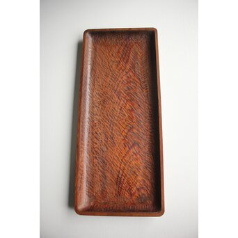 ヤニ松 老松 肥松 刳貫煎茶盆　X143 