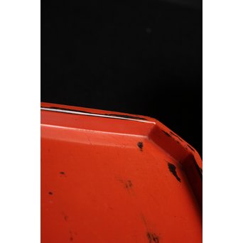 根来塗 隅切膳 5客1組　Q074 