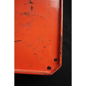 根来塗 隅切膳 5客1組　Q074 