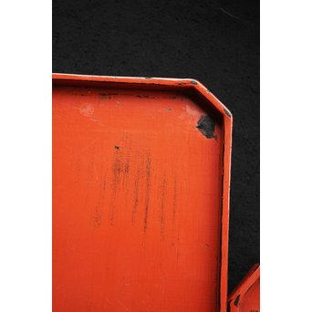 根来塗 隅切膳 5客1組　Q074 