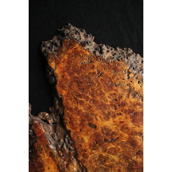 花梨 瘤玉杢 一枚板 花台/敷台　X144 