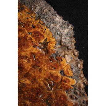 花梨 瘤玉杢 一枚板 花台/敷台　X144 