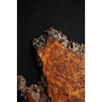 花梨 瘤玉杢 一枚板 花台/敷台　X144 