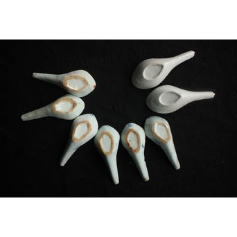 染付蓮華 8個　P153 