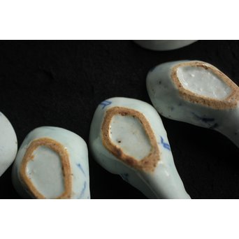 染付蓮華 8個　P153 