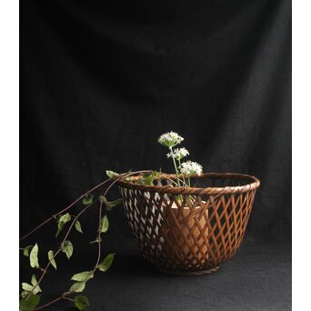 横田峰斎/峯斎 竹花籠　U103 