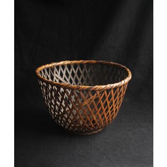 横田峰斎/峯斎 竹花籠　U103