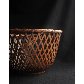 横田峰斎/峯斎 竹花籠　U103 