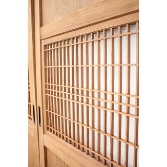 白木ダイアガラス帯戸 在庫3枚　B971 