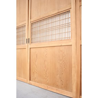 白木ダイアガラス帯戸 在庫3枚　B971 