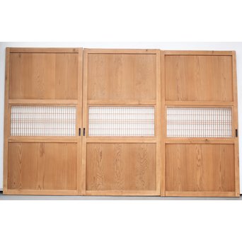 白木ダイアガラス帯戸 在庫3枚　B971