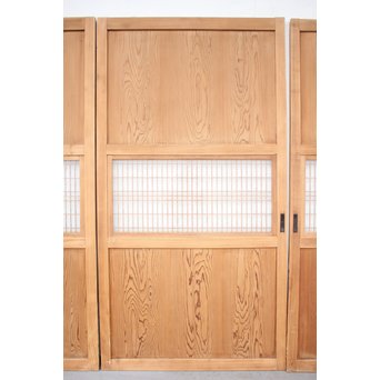 白木ダイアガラス帯戸 在庫3枚　B971 