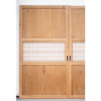 白木ダイアガラス帯戸 在庫3枚　B971 