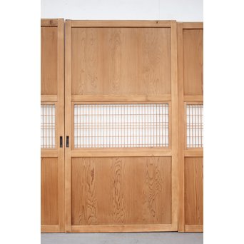 白木ダイアガラス帯戸 在庫3枚　B971 