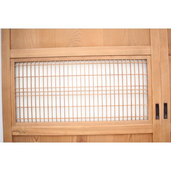 白木ダイアガラス帯戸 在庫3枚　B971 