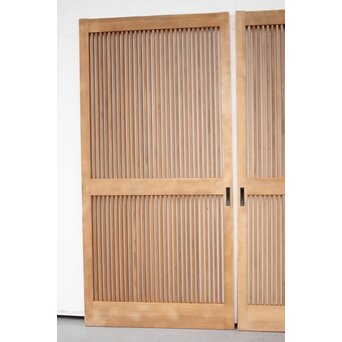 白木格子戸 2枚1組　L1001 