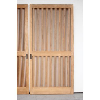 白木格子戸 2枚1組　L1001 